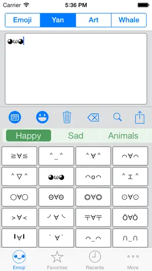 表情键盘 鲸鱼符号组合截图2
