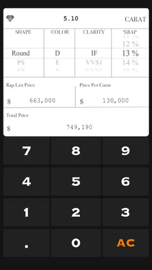 Diamond Price Calculate截图2