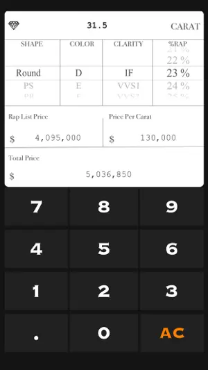 Diamond Price Calculate截图4