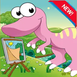 颜色我：恐龙着色书页童装成人玩益智游戏