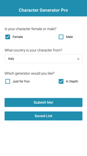 Character Generator Pro截图1