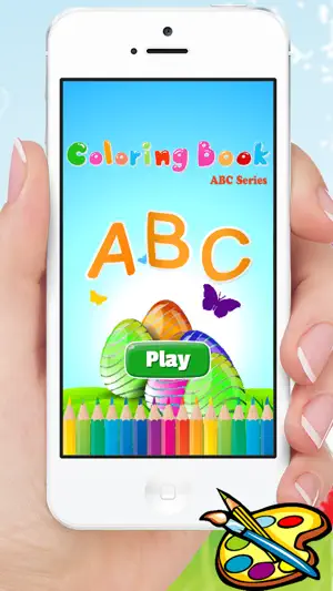 ABC字母动物着色书和图纸A-Z为孩子们截图1