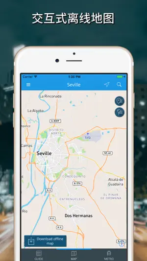 塞维利亚旅游指南与离线地图截图1