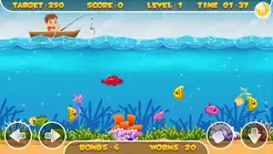 Fishing Frenzy - 钓鱼游戏 游戏为孩子们截图2