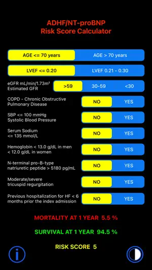 ADHF/NT-proBNP Risk Score截图2