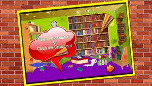书店清理和装饰品 - 疯狂书店改造和清洗店游戏截图2
