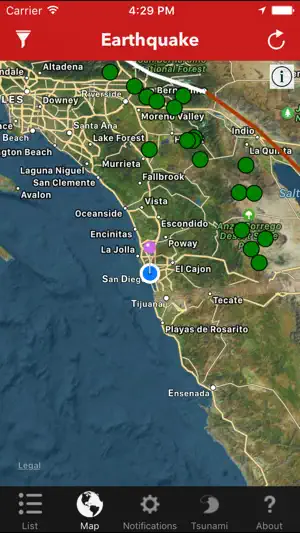 Earthquake Lite - Realtime Tracking App截图2