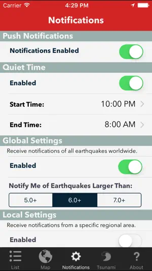 Earthquake Lite - Realtime Tracking App截图4