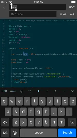 GoCoEdit - Code & Text Editor截图3