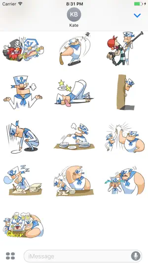 Admiral White Beard Stickers截图4