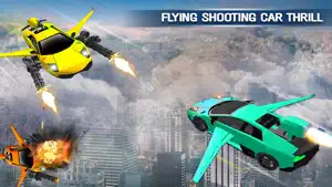 Car Shooting Flying Battle Sim截图1